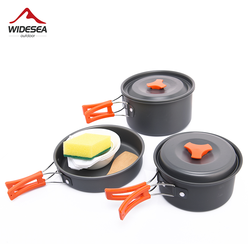 Camping Cooking Hardware - Widesea Camping Outdoor Cookware Set Tableware