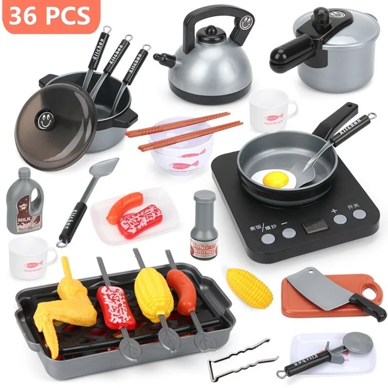 Kids Kitchen Toy Set Toddler P - Camping Cooking With Kids recension och pris