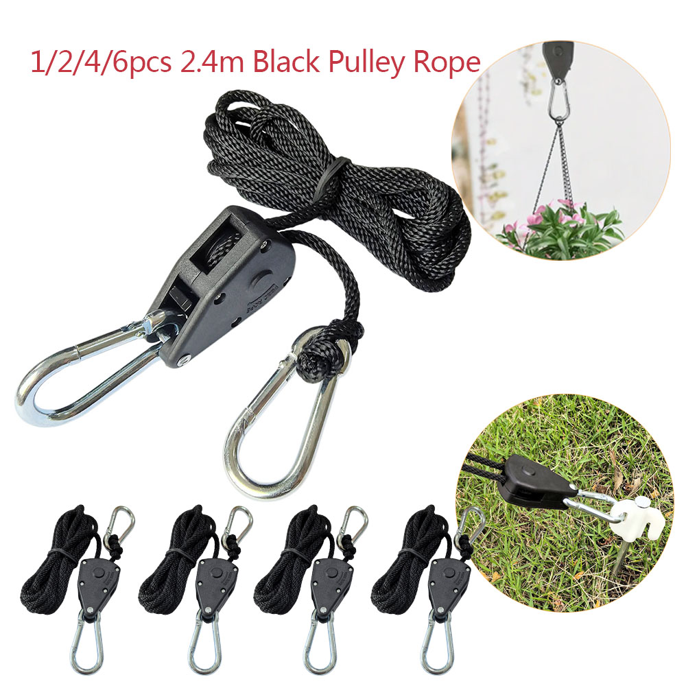 2.4M Camping Tent Tie Down Rop - Camping Cooking Hanger recension och pris