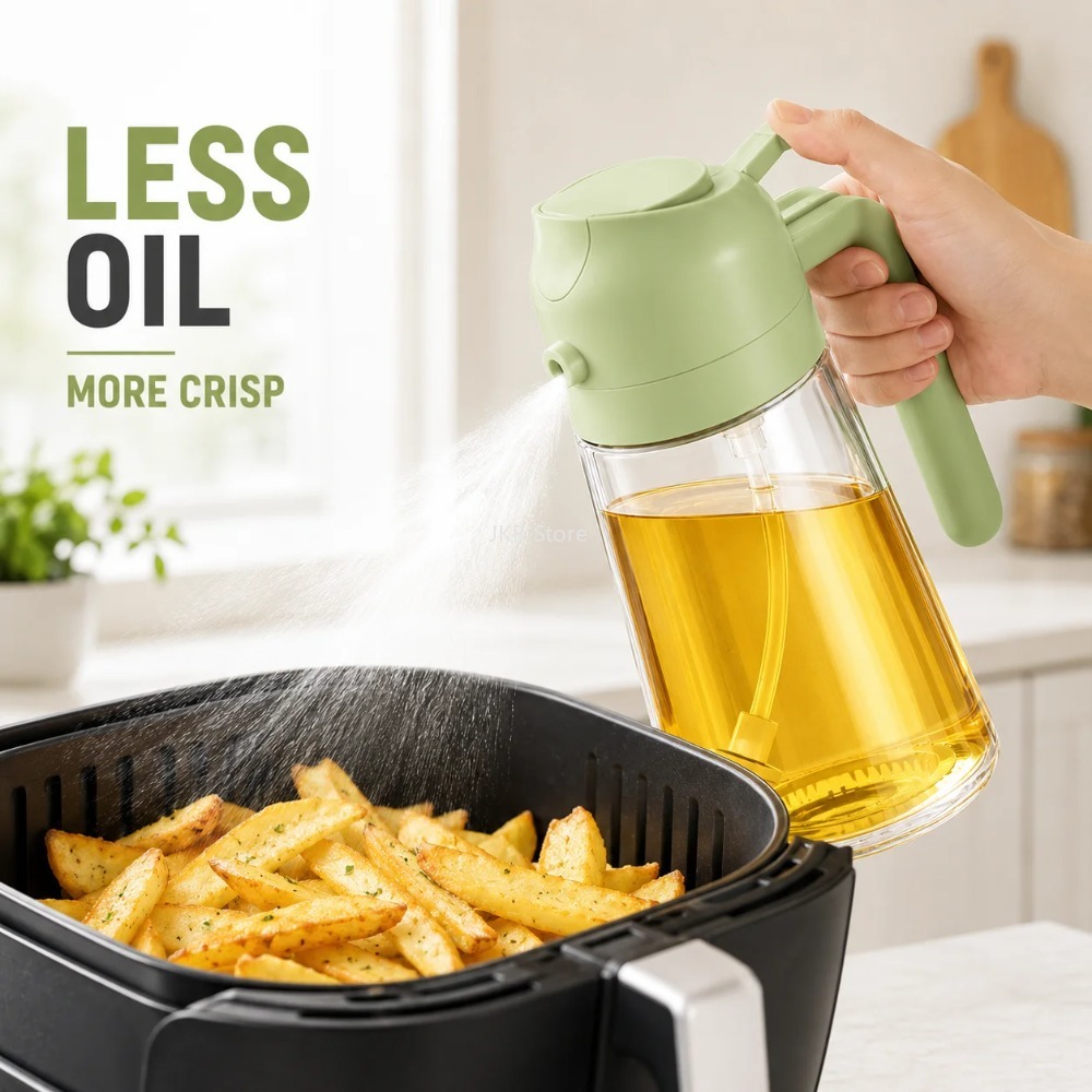2 in 1 Olive Oil Sprayer Dispe - Camping Cooking Area recension och pris
