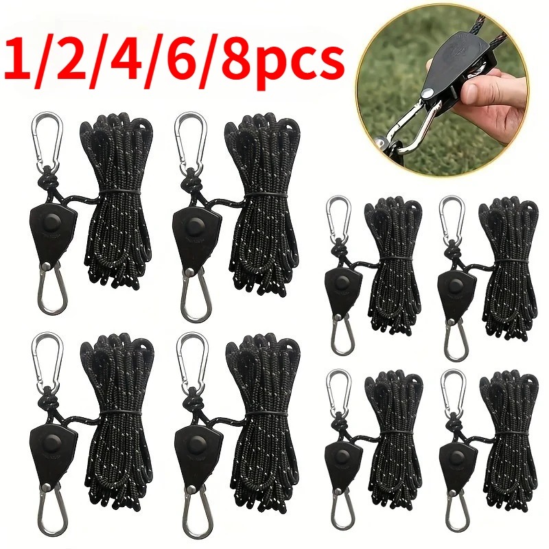 4mm*4m Camping Tent Tie Down R - Camping Cooking Hanger recension och pris