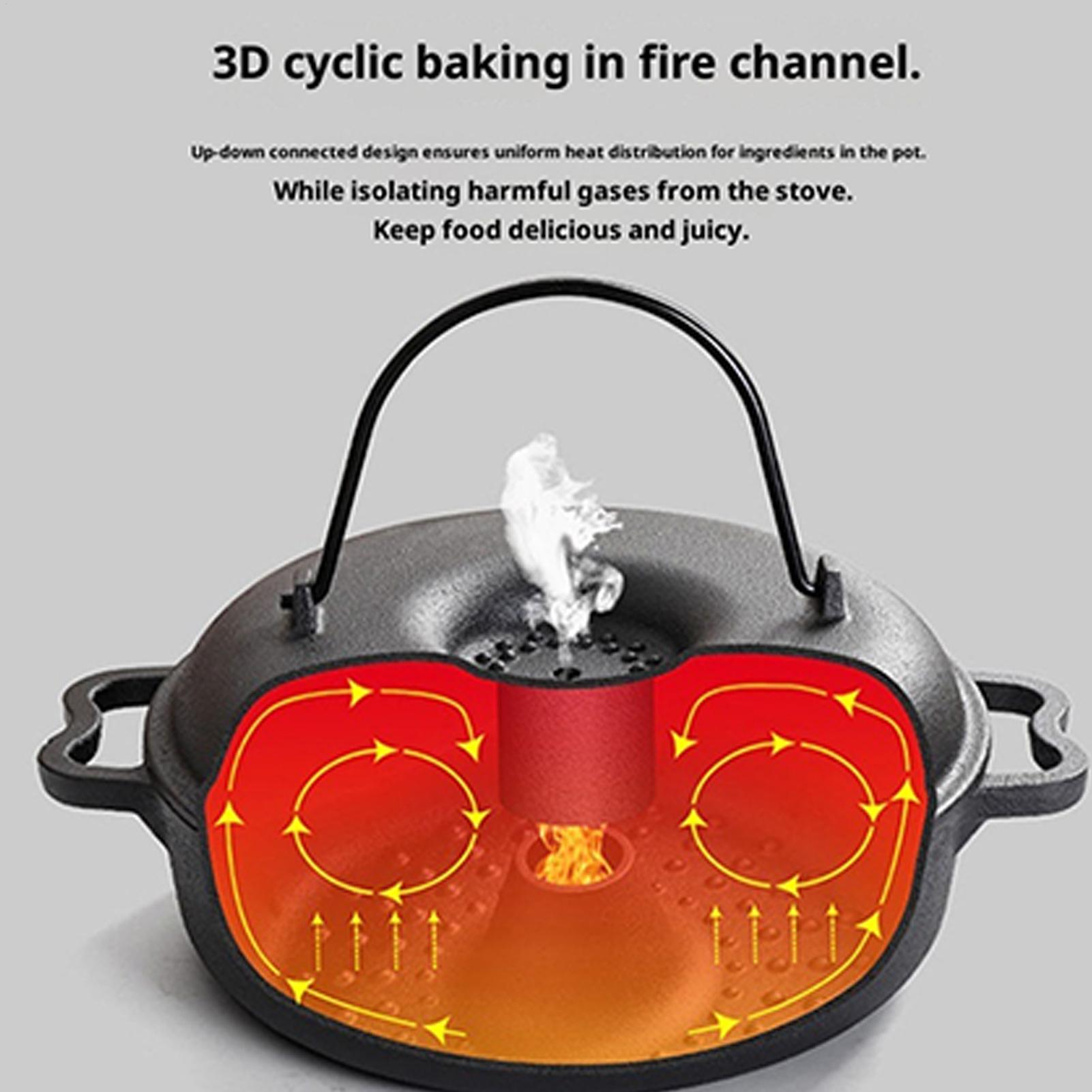 Cauldron Pot for Cooking Non-S - Camping Cooking Handle recension och pris