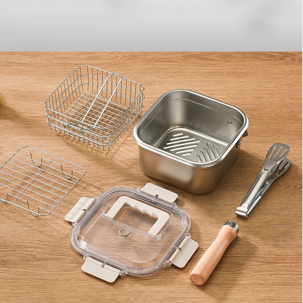 Portable Stainless Steel Fryin - Camping Cooking Unit recension och pris