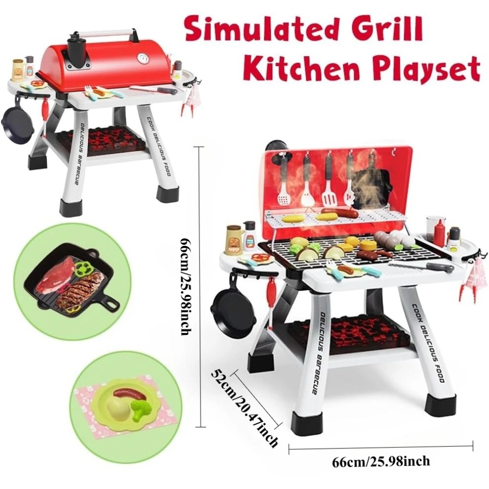 Barbecue Grill Toy Set Kids BB - Camping Cooking With Kids recension och pris