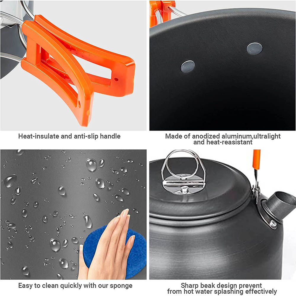1pcs/1set Camping Cookware Kit - Camping Cooking Hardware recension och pris