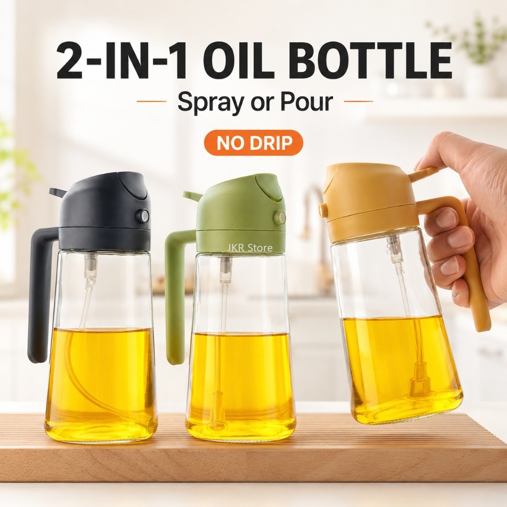 2 in 1 Olive Oil Sprayer Dispe - Camping Cooking Area recension och pris