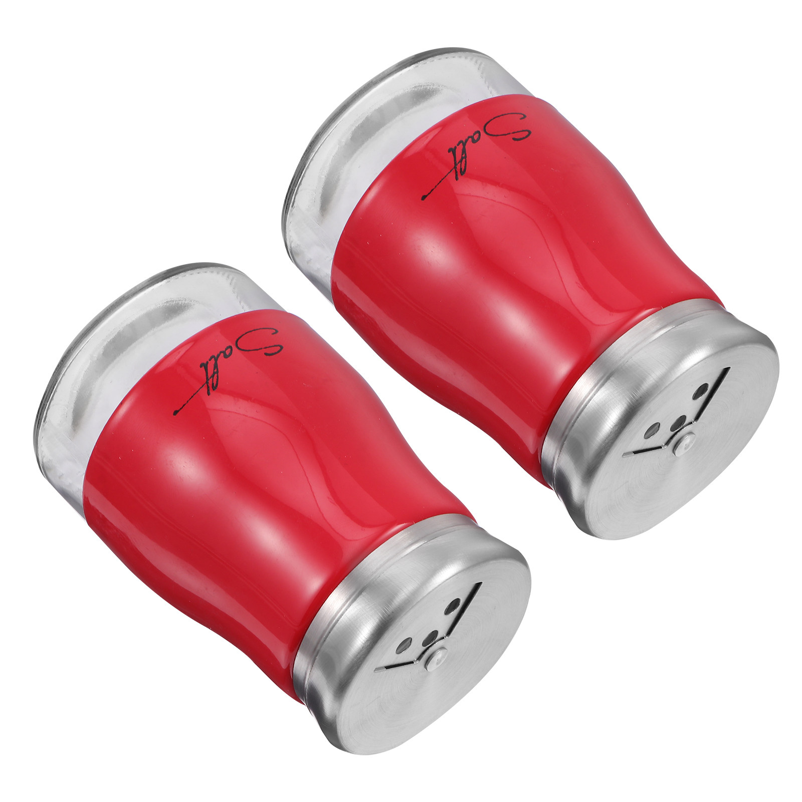 2Pcs Glass Salt Shaker Set Sta - Camping Cooking Area recension och pris
