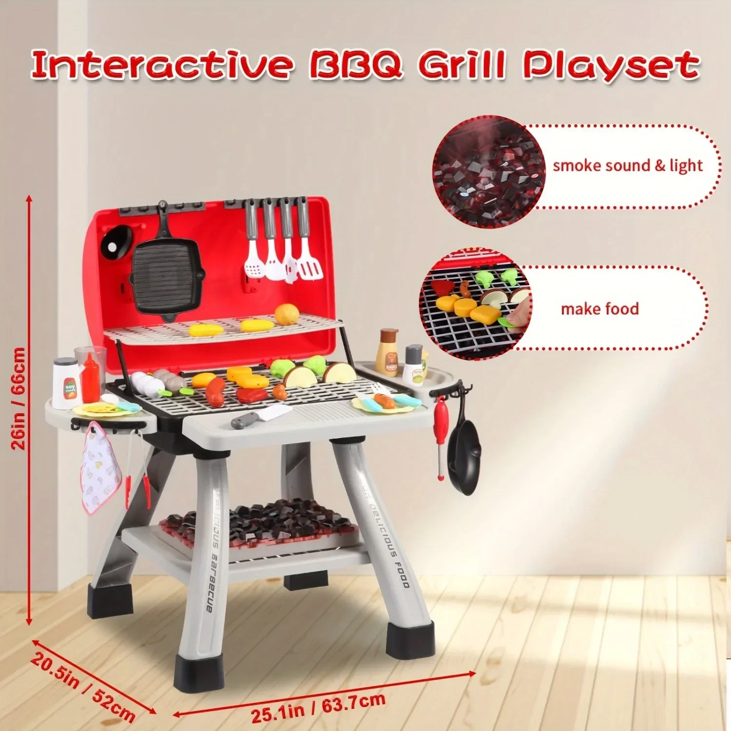 Barbecue Grill Toy Set Kids BB - Camping Cooking With Kids recension och pris