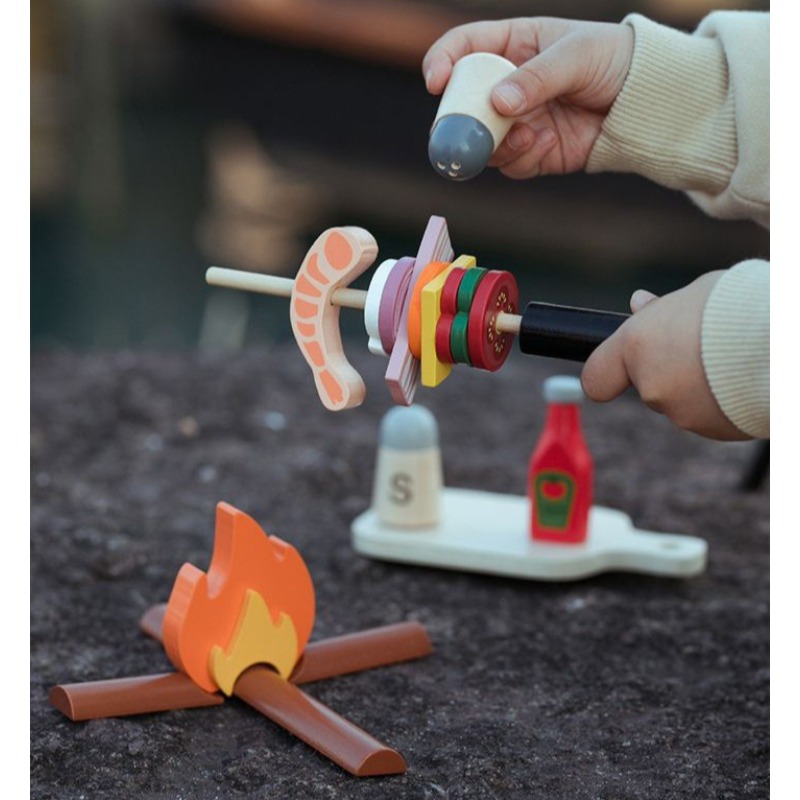 Wooden Camping Pretend Play Se - Camping Cooking With Kids recension och pris
