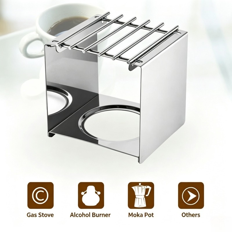 Stainless Steel Square Coffee  - Camping Cooking Hardware recension och pris