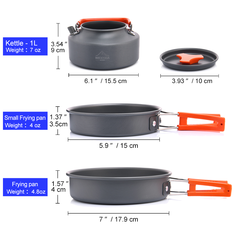 Widesea Camping Outdoor Cookwa - Camping Cooking Hardware recension och pris