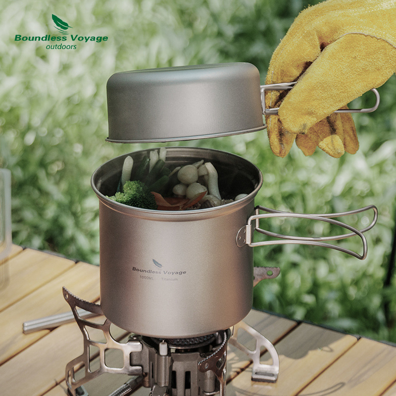 Pure Titanium Folding Boiling  - Camping Outdoor Cooking Set recension och pris