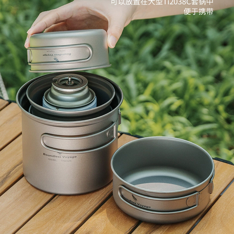 Pure Titanium Folding Boiling  - Camping Outdoor Cooking Set recension och pris