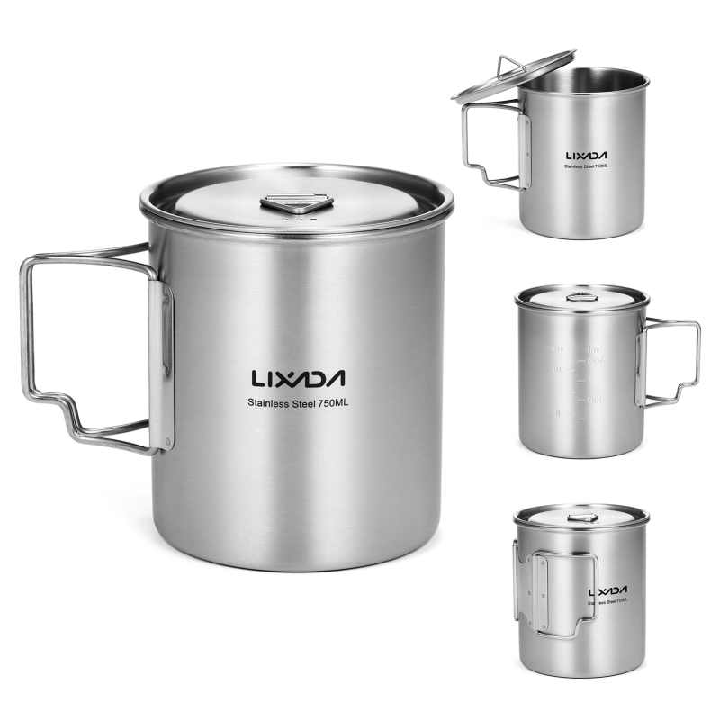 Lixada 750ml Cup Outdoor Stain - Camping Cooking Handle recension och pris