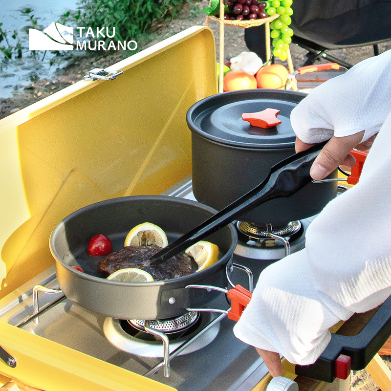 Camping Cookware Set Outdoor C - Camping Cooking Hardware recension och pris