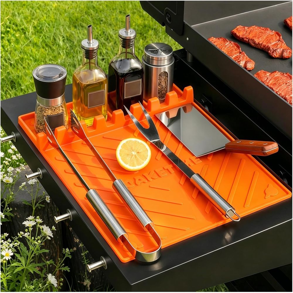 Silicone Grill Mats or Griddle - Camping Cooking Area recension och pris