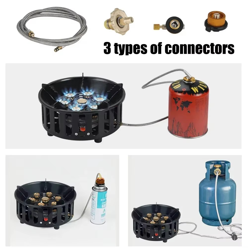21000W 7-Core Camping Stove Hi - Camping Cooking Butane recension och pris