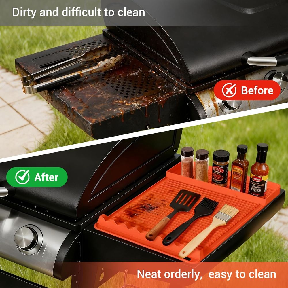 Heat Resistant Silicone Grill  - Camping Cooking Area recension och pris
